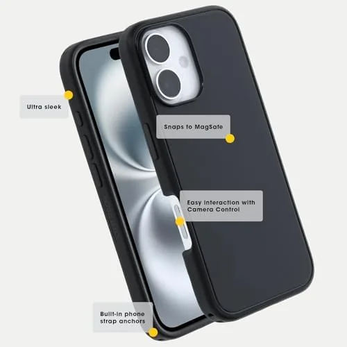 The iPhone 16 in the Ballet Shoes case being held in one hand