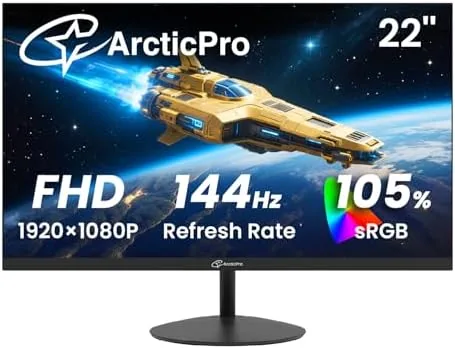 Overview of the ArcticPro 22 Inch Gaming Monitor 144Hz, FHD Computer Monitor, 105%