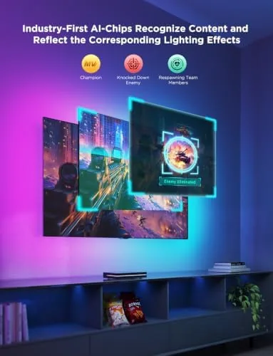 The Govee HDMI 2.1 AI Sync Box 2, 8K/4K @144Hz, RGBWIC in real use