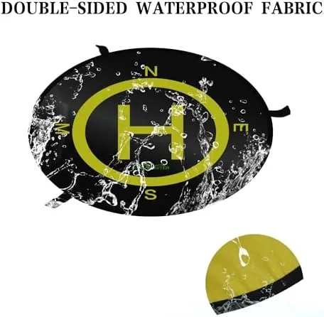 Another view of the SKYMONSTER 55cm/21'' Drone Landing Pad, Waterproof Fast-fold Double Sided Quadcopter