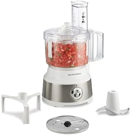 The Hamilton Beach 10 cup food processor 70733J on a kitchen counter