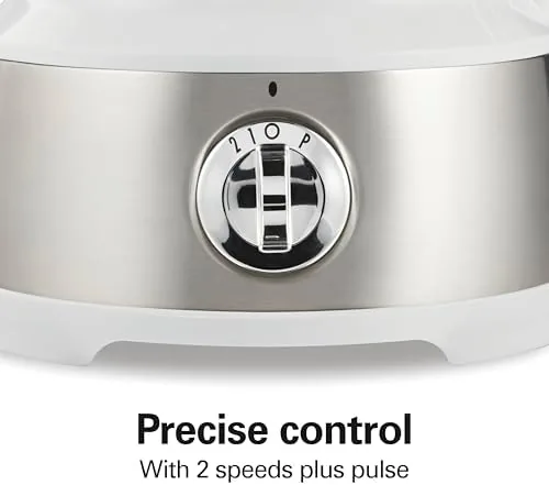 The Hamilton Beach processor next to a budget processor and a premium 14 cup model