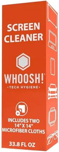 Detail shot of the WHOOSH! Screen Shine Pro ,  TV Screen Cleaner & Cloth features