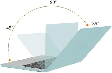 Detail shot of the MOSISO Compatible with MacBook Air 13 inch Case M5 2026 features