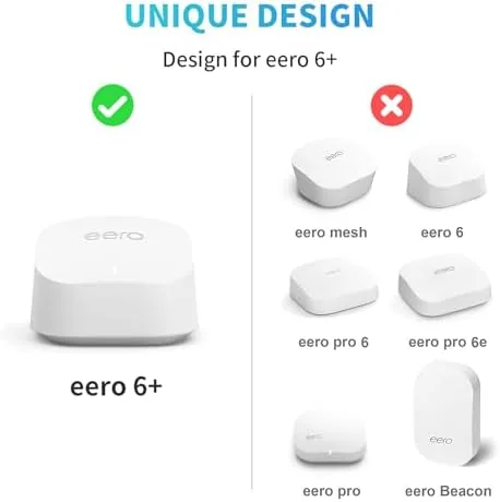 Close look at the 2Pack Wall Mount Holder for eero 6 Plus 6+ and build quality
