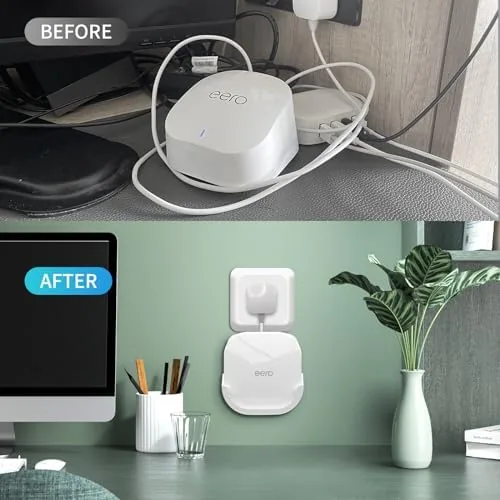The 2Pack Wall Mount Holder for eero 6 Plus 6+ and in real use