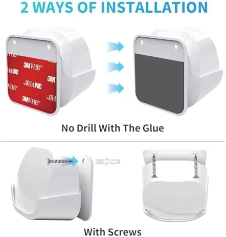 Another view of the 2Pack Wall Mount Holder for eero 6 Plus 6+ and