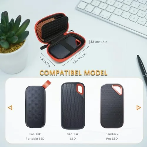 Close look at the Case for SanDisk Extreme Pro/SanDisk Extreme Portable External SSD, Portable build quality