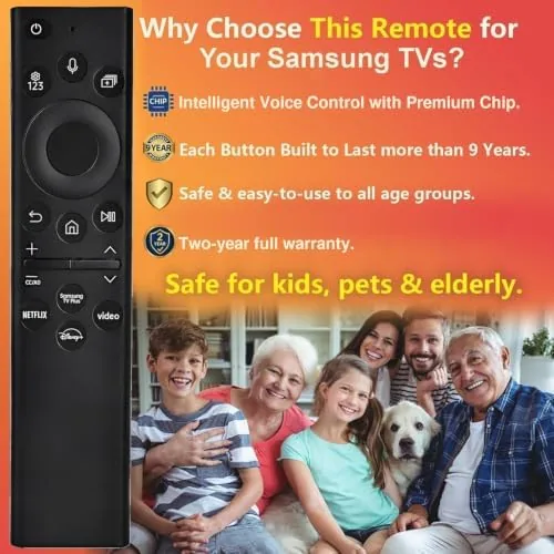 A hand holding Return and Play buttons to pair the remote with the TV