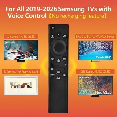 The replacement remote beside an original Samsung remote and a universal remote