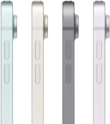 The iPad Air M2 display showing the home screen with app icons and widgets