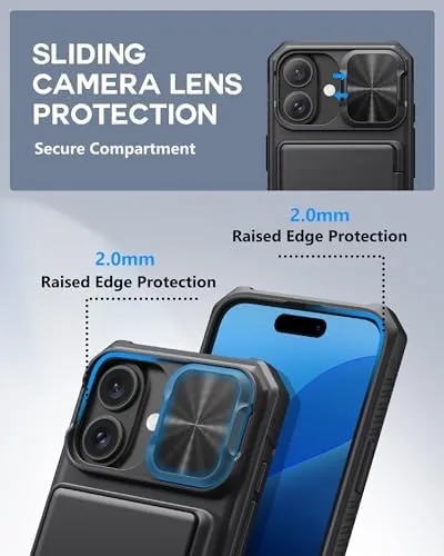 The ATATOO for iPhone 16 Case Wallet, Built-in Card Holder (3-5 in real use