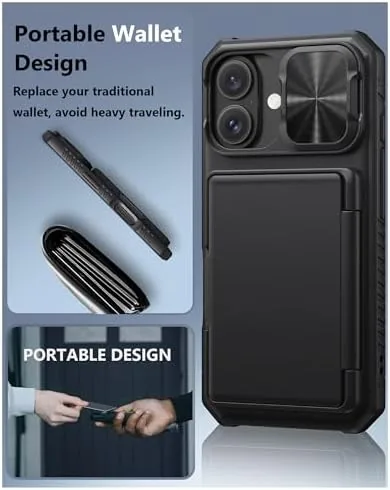 The ATATOO for iPhone 16 Case Wallet, Built-in Card Holder (3-5 compared in context