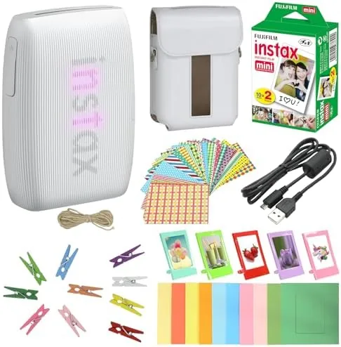 Bundle with Compatible Fuji Mini Link 3 Smartphone Printer Clay White + Fuji Film Review: Tested and Rated