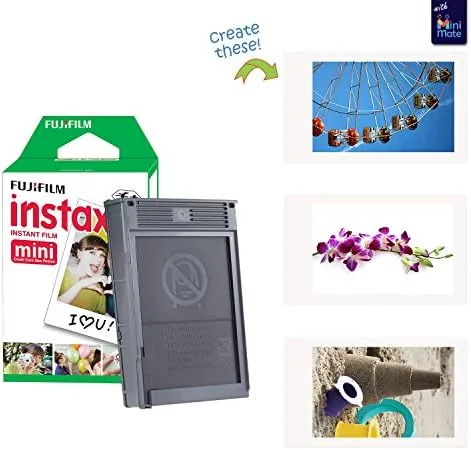 Another view of the Bundle with Compatible Fuji Mini Link 3 Smartphone Printer Clay