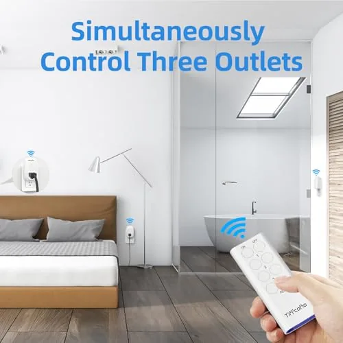 The Indoor Remote Control Outlet Plug, Wireless Light Switches, 100ft Range in real use