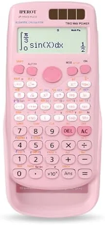 Scientific Calculators,IPEROT Pink Solar Scientific Calculator 417Function | Desktop Math Calculators School Supplies Suitable Review: Tested and Rated