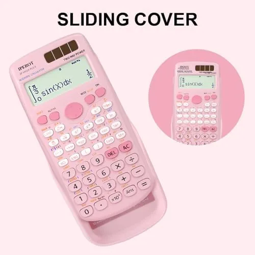 Testing the Scientific Calculators,IPEROT Pink Solar Scientific Calculator 417Function | Desktop Math over two weeks