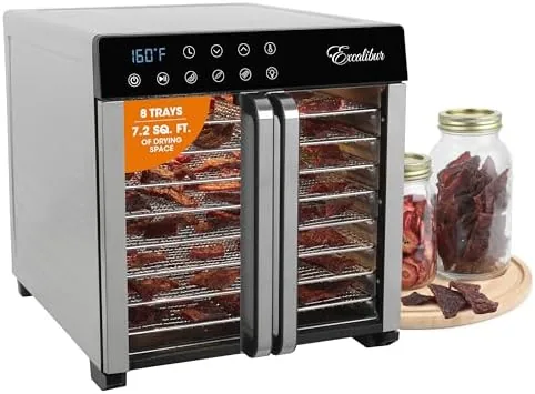 Excalibur Food Dehydrator 8-Tray for Jerky, Fruit, Vegetables, Herbs, Pet Treats, 7.2 Cu Ft Review: Tested and Rated