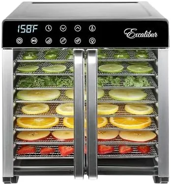 Close look at the Excalibur Food Dehydrator 8-Tray for Jerky, Fruit, Vegetables, Herbs, Pet build quality