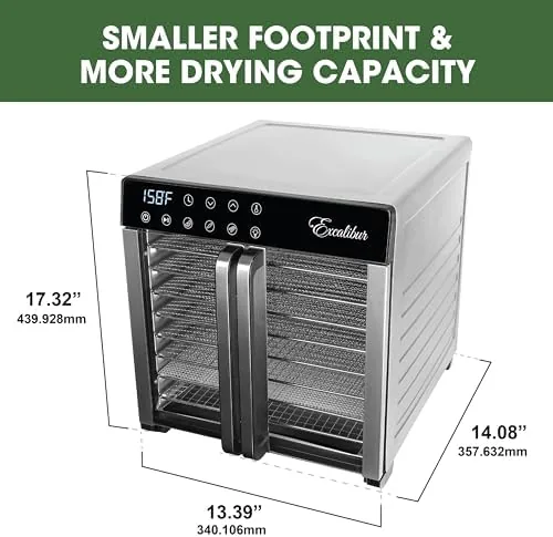 The Excalibur Food Dehydrator 8-Tray for Jerky, Fruit, Vegetables, Herbs, Pet in real use