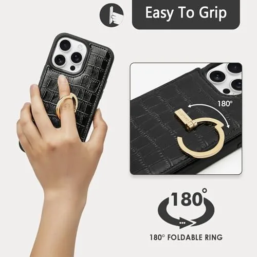 The CUSTYPE for iPhone 16 Pro Max Wallet Case with Card in real use