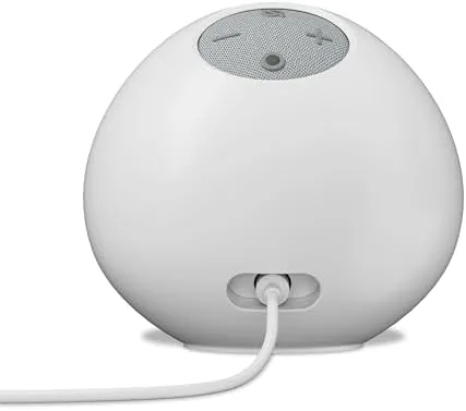 The Alexa app showing the Glacier White Echo Dot in the device list