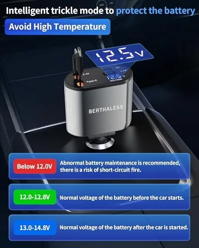 The Retractable Car Charger,4 in 1 Fast Charging Car Charger with compared in context