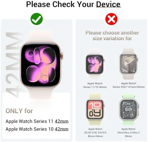 Close look at the Tensea 3PCS for Apple Watch Screen Protector Case Series 11/10 build quality