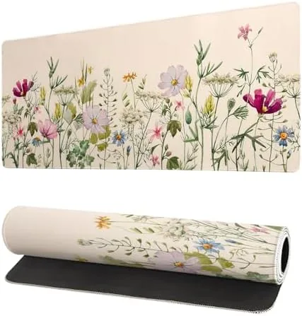 Overview of the Flower Gaming Mouse Pad Large Mouse Pad for Keyboard and