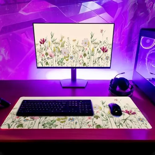 The Flower Gaming Mouse Pad Large Mouse Pad for Keyboard and compared in context