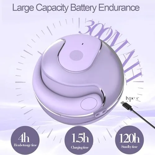 The Open Ear Headphones Wireless Bluetooth 5.4, OWS Hanging Earphones Wireless in real use