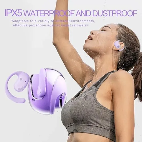 Another view of the Open Ear Headphones Wireless Bluetooth 5.4, OWS Hanging Earphones Wireless