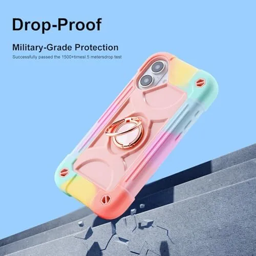 Close look at the MARKILL Compatible with iPhone 16 Case 6.1 Inch with Ring build quality