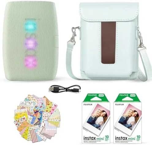 Fujifilm Instax Mini Link 3 Smartphone Printer Sage Green + Fuji Film Value Pack Review: Tested and Rated