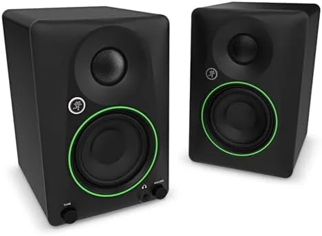 Another view of the Mackie CR8SBT 8" Powered Subwoofer with Desktop Remote, Bluetooth, TRS