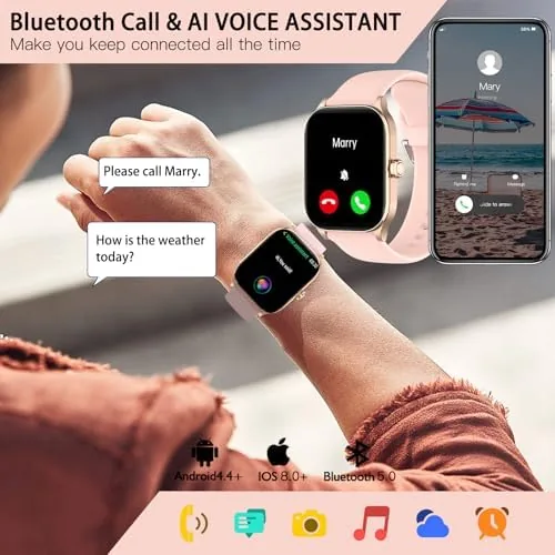 Close look at the Smart Watch for Women Men(Answer/Make Call), Smartwatches with Heart Rate/SpO2/Sleep/Stress build quality