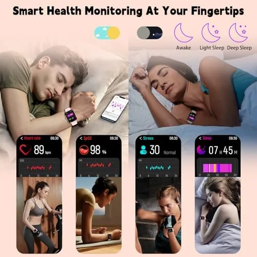 The Smart Watch for Women Men(Answer/Make Call), Smartwatches with Heart Rate/SpO2/Sleep/Stress in real use