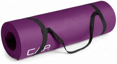 CAP Barbell 1/2-Inch High Density Exercise Yoga Mat with Strap | Multiple Options Review: Tested and Rated