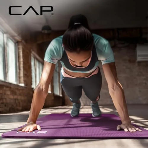 The CAP Barbell 1/2-Inch High Density Exercise Yoga Mat with Strap compared in context