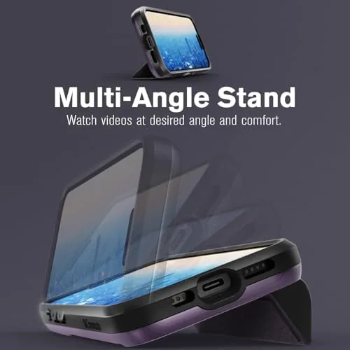 The VENA vCommute for iPhone 16 Pro Wallet Case, Purple | in real use