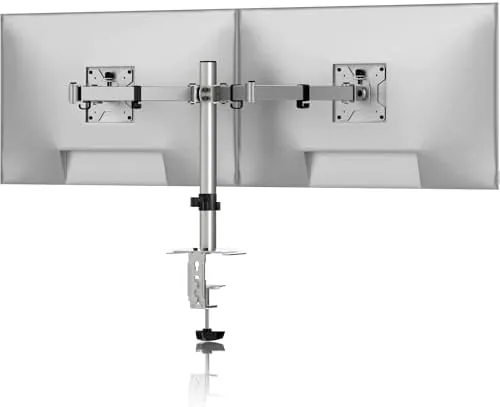 Pholiten Dual Monitor Stand, Heavy Duty Adjustable Monitor Arm Desk Mount for 2 Screens Review: Tested and Rated