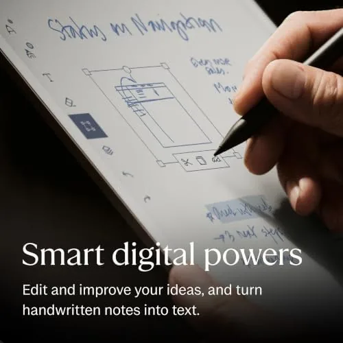 The reMarkable Paper Pro with Marker Plus and Black Leather Book compared in context