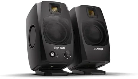 ADAM Audio D3V Active Desktop Studio Monitor Speakers - Black | USB-C, D-ART Tweeter Review: Tested and Rated