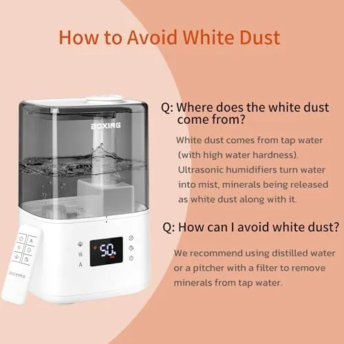 Testing the BOXING 4.5L Warm and Cool Mist Ultrasonic Humidifier for Bedroom over two weeks