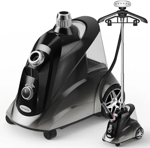 Overview of the Steamer for Clothes, Jenaely 1500W Standing Garment Steamers, 35s Fast