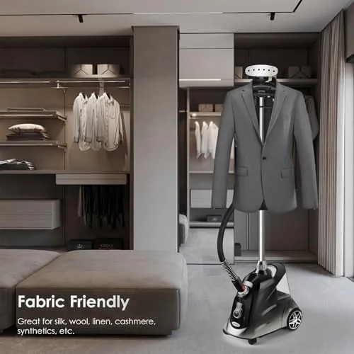 Testing the Steamer for Clothes, Jenaely 1500W Standing Garment Steamers, 35s Fast over two weeks