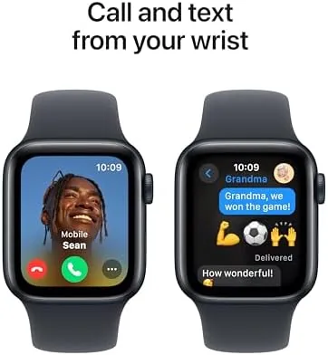 Person wearing the Apple Watch SE 2nd Gen while running outdoors
