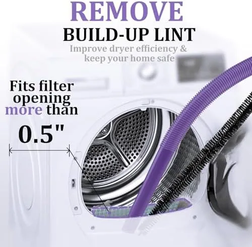 Lint collected in the Dyson bin after a dryer vent cleaning session