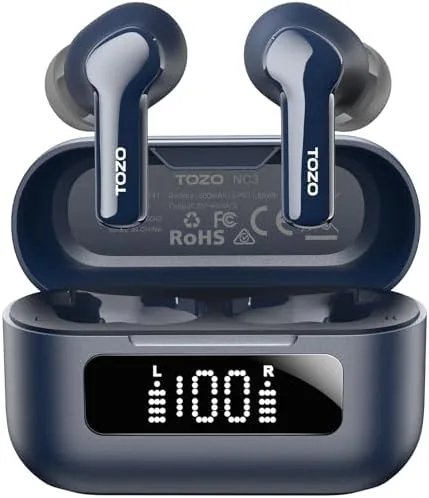 Overview of the TOZO Hybrid Active Noise Cancelling in Ear Wireless Earbuds, 68H